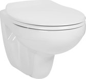 Ben Omega Hangtoilet - Randloos met Softclose Toiletbril - Wit - WC Pot - Toiletpot - Hangend Toilet