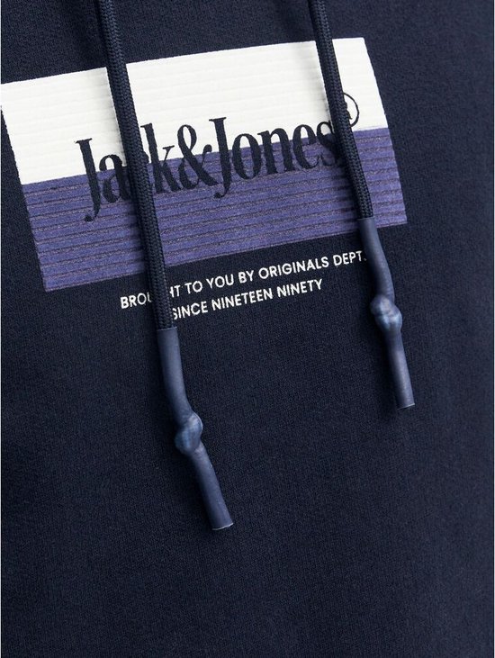 Jack & Jones Hawaii Shape Sweat Hood Blu - Taglia M Abbigliamento Uomo Felpe