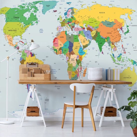 Jaune | Blue Photomural, revêtement mural