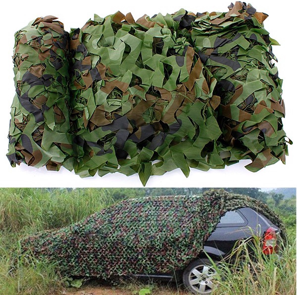 6x3 meter camouflage net groen - Tarp