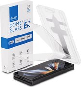 Protecteur d'écran en verre Whitestone EA Dome pour Samsung Galaxy Z Fold 5 | Tempered Glass convivial | Couverture complète | Installation facile avec l'outil d'alignement | Pack Duo