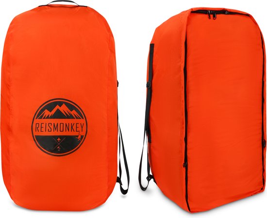 Reismonkey 2-in-1 flightbag – oranje – 50-80L – extra sterk