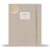 Pimpelmees diary 2024 A5 - luxe edition linnen - warm nude