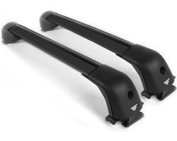 Dakdragers geschikt voor Toyota Rav 4 2006 t/m 2013 open dakrailing - Aluminium - Hoog laadvermogen 100kg - Wingbar Grijs - Merk Farad