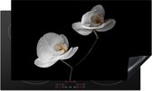 Inductie beschermer - Bloemen - Orchidee - Wit - Stilleven - Inductie kookplaat - Inductie fornuis - Inductie beschermingsmat - 89x51 cm - Keuken decoratie - Inductie protector - Keuken accessoires