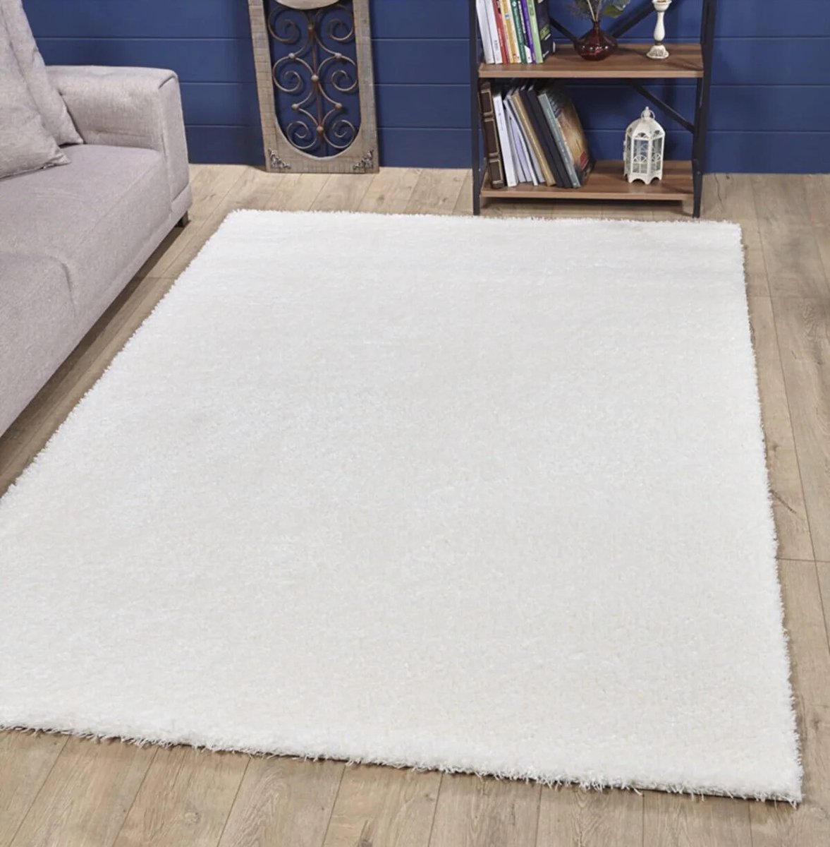 HEIDE - Creme - 140x200cm - Hoogpolig vloerkleed