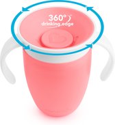 Munchkin Miracle® de originele 360 trainer cup/oefenbeker roze - anti lek beker - 207 ml