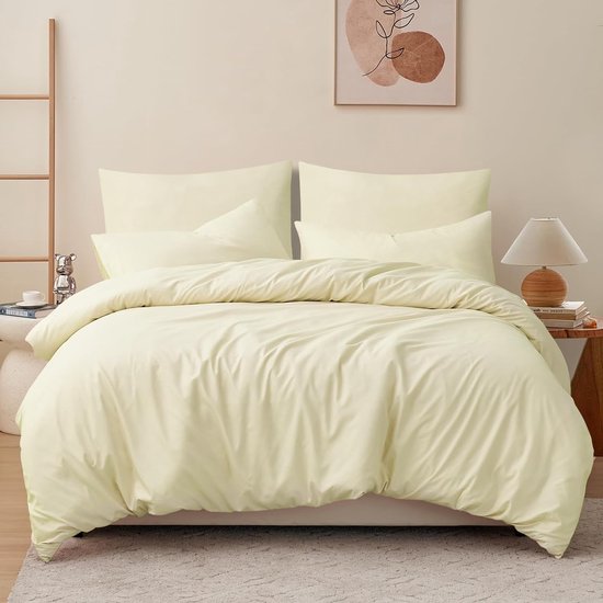 BEDSURE Beddengoed 240 x 220 cm, 3-delig, antraciet, 1