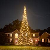Fairybell LED Buiten Kerstboom voor in de vlaggenmast - 8 meter - 1500LEDs - Warm wit met twinkle