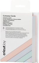 Cricut cut-away kaarten - pastel - R20 - 10,8 x14cm - 8 stuks