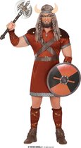 Guirca - Piraat & Viking Kostuum - Norse Noorse Viking Hakon - Man - Bruin - Maat 52-54 - Carnavalskleding - Verkleedkleding