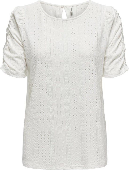 ONLY ONLSANDRA S/S PUFF TOP CS JRS Dames Top - Maat S