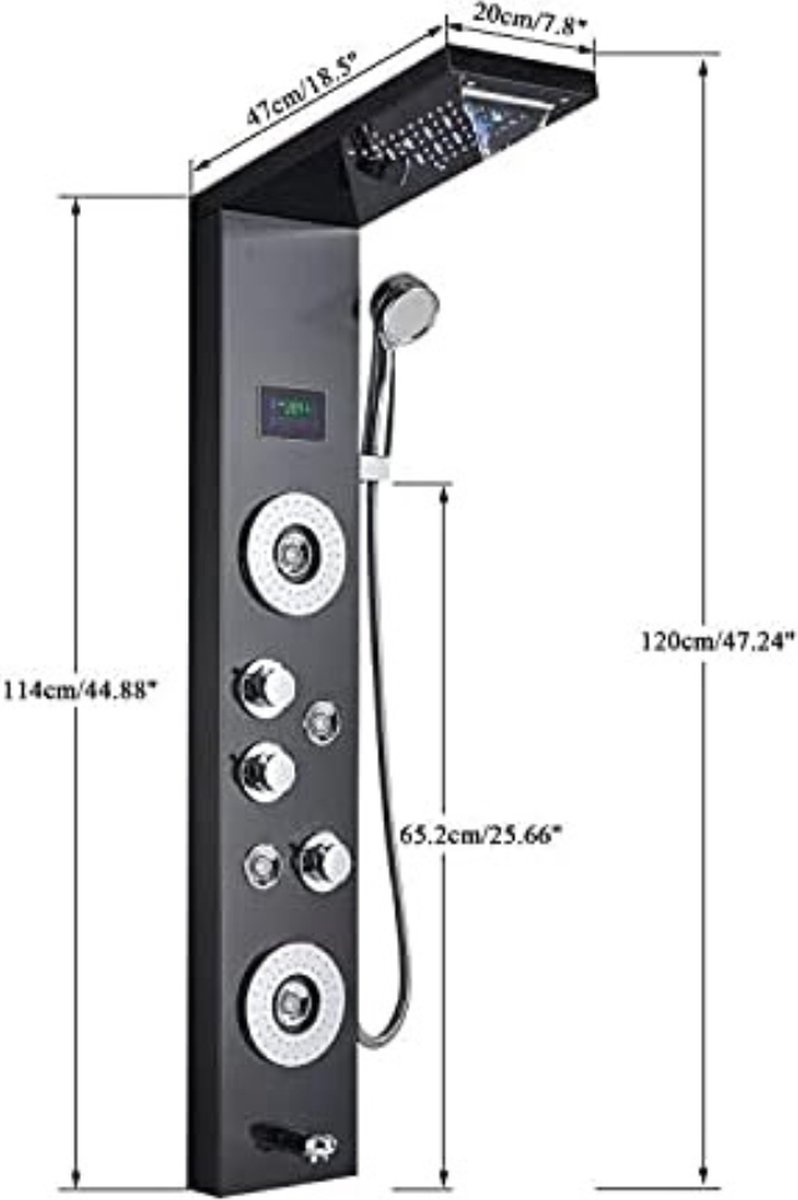 Douchepanelen van | Luxe & Complete Douchesets – tagged thermostatische regendouche