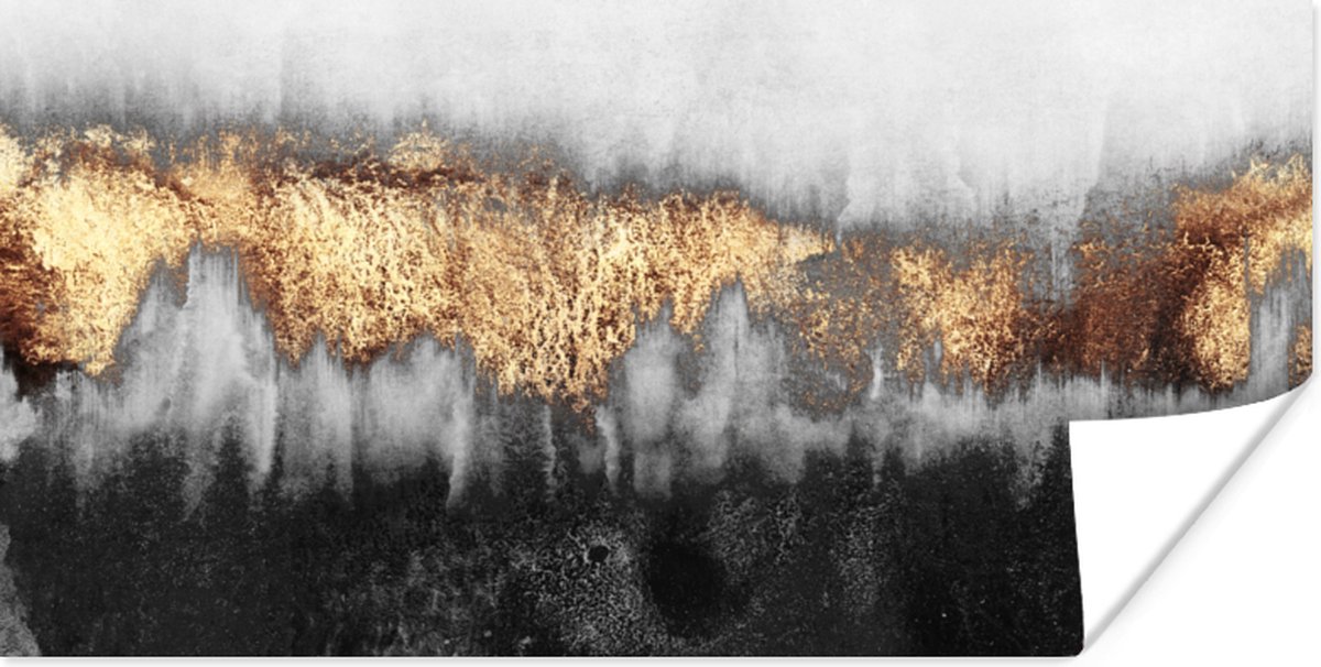 Poster Gold - Chic - Abstract - 40x20 cm