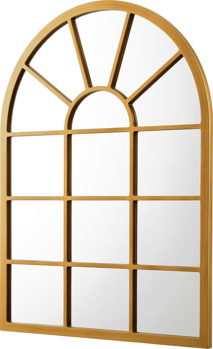 en.casa Spiegel Villalago hangend 80x60 cm goudkleurig