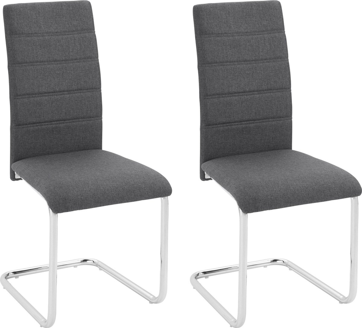 Stoel 2 Pak in antracietgrijs