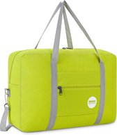 Handbagagetas voor vliegentuig, ricetas, small, opvouwbare handbagage, koffer, 55 x 40 x 20 cm, 45 x 36 x 20 cm, B - Fluorescerend groot met schouderriem