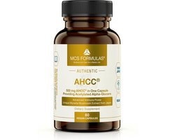 Alfa AHCC (Shiitake Extract) - 500 mg - 60 Capsules - met -glucanen - 60 stuks