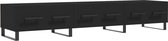 vidaXL - Tv-meubel - 150x36x30 - cm - bewerkt - hout - zwart