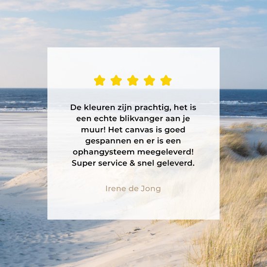 Tableau toile plage - Dunes - Mer - Peintures sur toile - Décoration chambre - Peintures salon - Toile toile - 90x120 cm - Photo sur toile - Décoration murale - Décoration murale