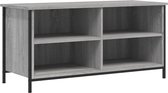 vidaXL - Tv-meubel - 100x40x50 - cm - bewerkt - hout - grijs - sonoma - eikenkleurig