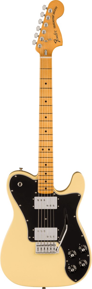 Fender Vintera II 70s Telecaster Deluxe MN Vintage White elektrische gitaar met deluxe gigbag