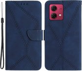 Coverup Book Case - Geschikt voor Motorola Edge 40 Neo Hoesje - Blauw
