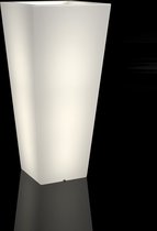 SLIM LINE M - Bloempot - 30x50x110cm - wit - LED