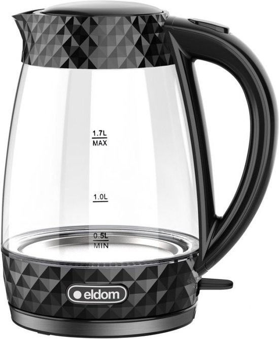 Eldom C480C - waterkoker - 1,7l - draadloos - 2200W - zwart