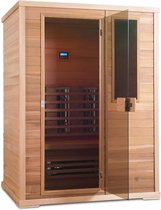 Novum Health Company 4 - Driepersoons infrarood sauna - met DUO stralers. Geschikt voor aromatherapie, voor een goede gezondheid, Plug&play en eenvoudig op te bouwen