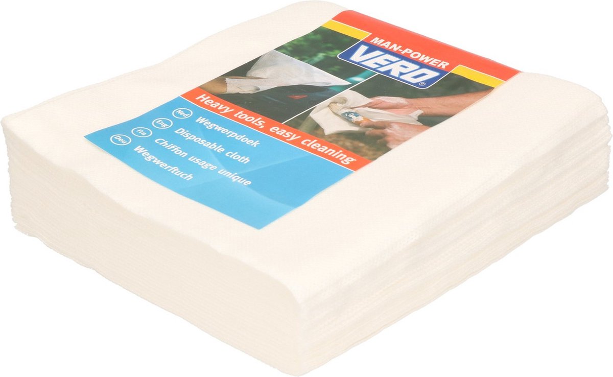 Goedkoopste Wegwerp schoonmaakdoeken - 50x - 35 x 38 cm - pluisvrij - schoonmaken - schoonmaakdoekjes