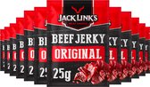 Jack Link's Beef Original - 12 stuks - 25 gram - Vleesconserven - Snacks - Fitness - Voordeelverpakking