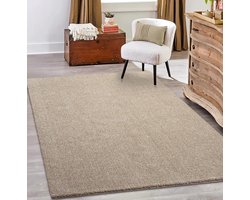 the carpet Grande Modern Pluizig Kortpolig Woonkamerkleed, Superzacht aanvoelend, Elegant en Onderhoudsvriendelijk, 160x230