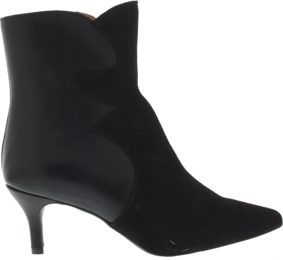 Dames Enkellaars Dwrs Ponza Black Zwart - Maat 38