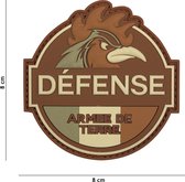 101 Inc Embleem 3D Pvc Defense Armee De Terre Bruin  13074