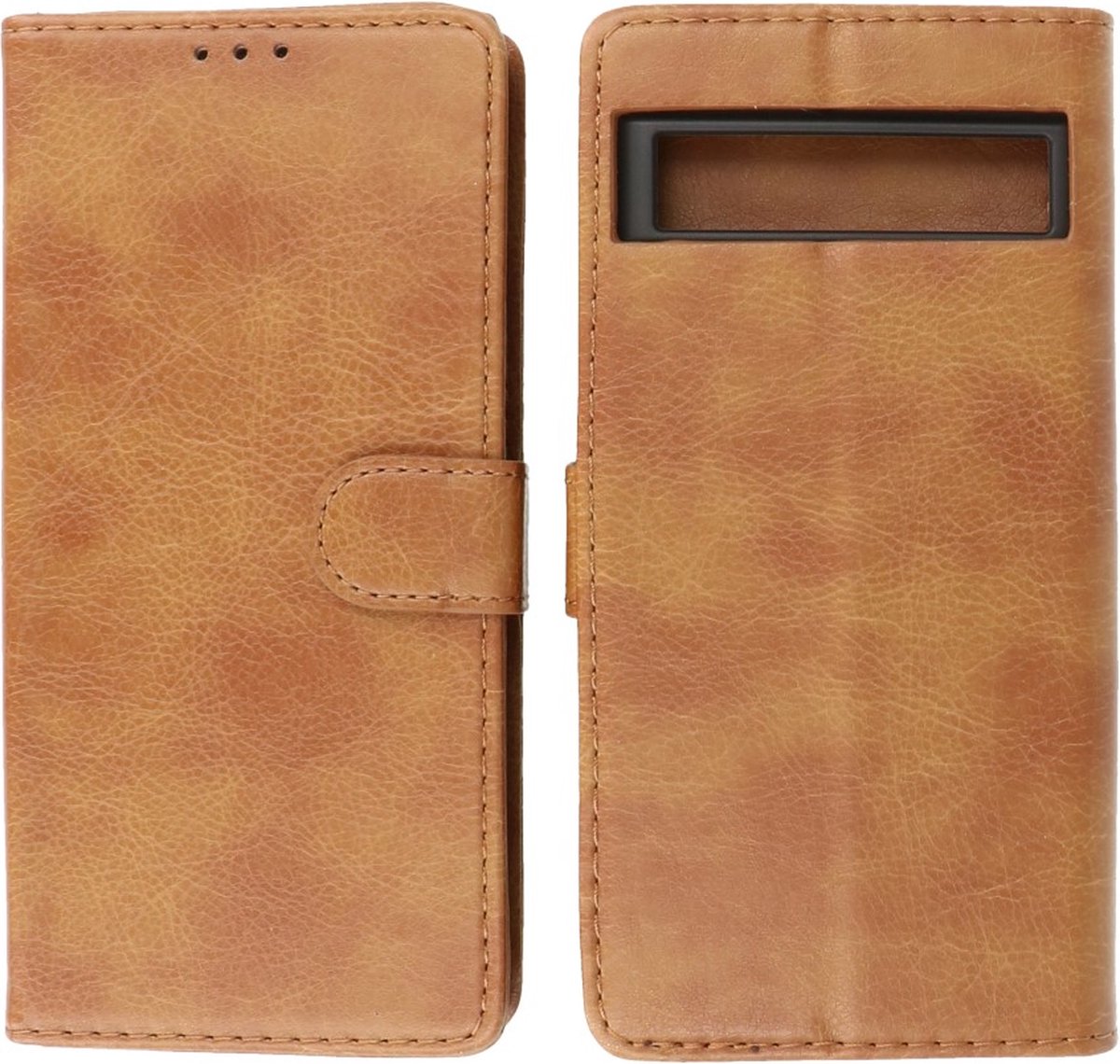 Google Pixel 7A Hoesje Book Case Portemonnee Telefoonhoesje - Bruin