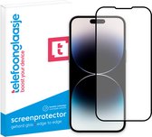 Telefoonglaasje Screenprotectors Geschikt voor iPhone 15 - Volledig Dekkend - Gehard Glas Screenprotector Geschikt voor iPhone 15 - Beschermglas van rand tot rand
