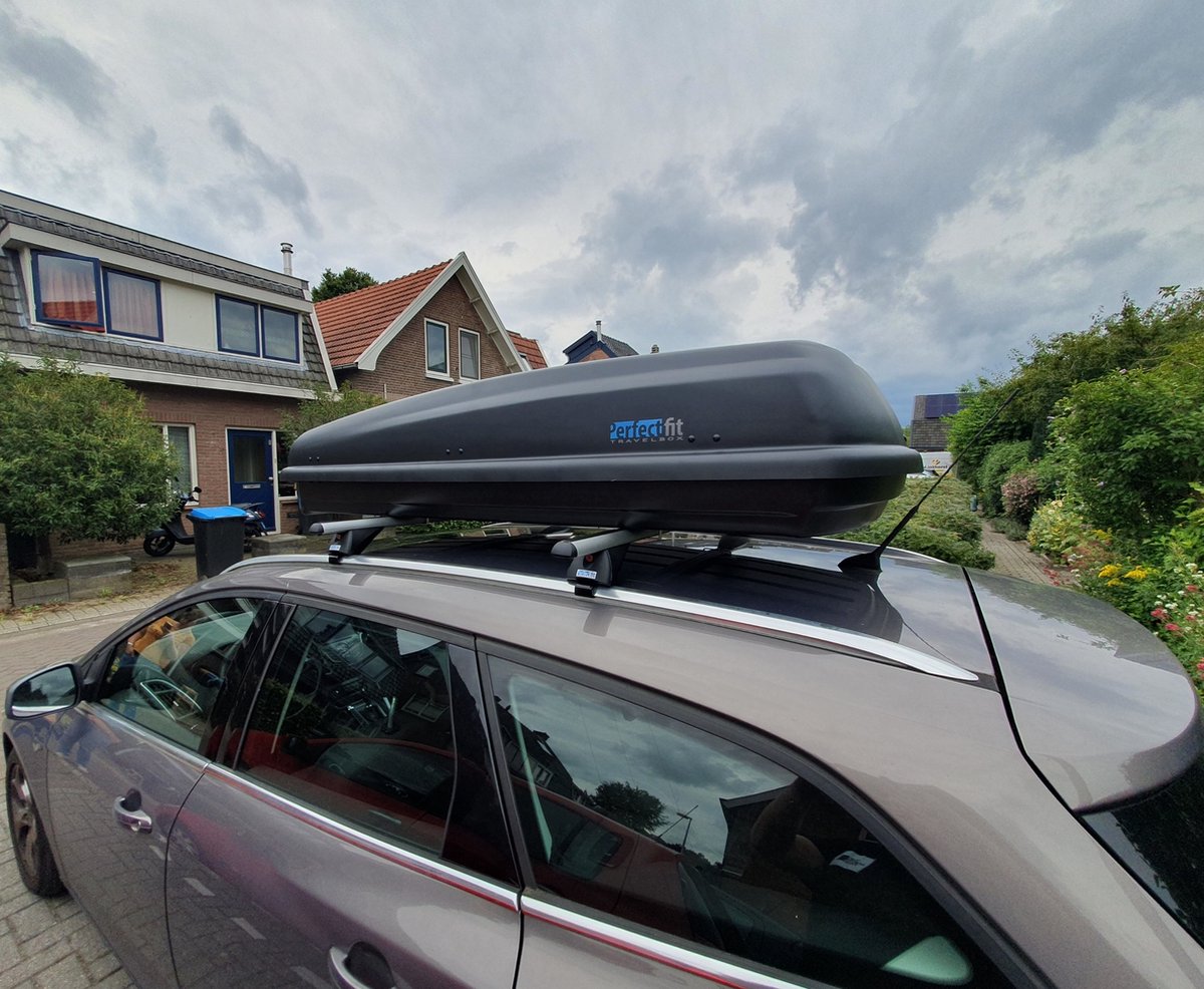 Dakkoffer 500 liter Perfect Fit travelbox Mat zwart – foto 4