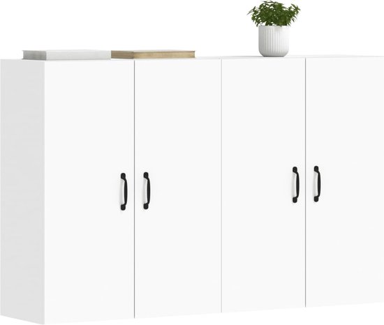 Vidaxl meubelhondjes 2 st rechthoekig bewerkt hout
