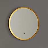 QAZQA pim - Moderne LED Dimbare Spiegel verlichting met Dimmer voor binnen voor badkamer - 1 lichts - D 3.55 cm - Goud -