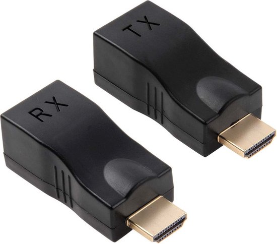 Provium HDMI naar Ethernet RJ45 adapter - CAT6 - 4K - Zwart | bol