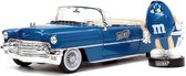 Cadillac Eldorado 1956 & Blauwe M&M's - Jada 1:24