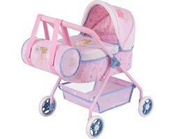 DeCuevas Toys – Mijn Eerste Poppenwagen 'GALA' – Inclusief Sporttas, Opbergmand & Matras – Poppenbuggy – 50 x 35 x 56 cm