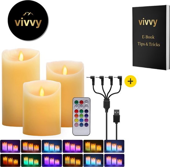 Star Trading Charge Me Bougies Chauffe-plat Rechargeables Avec Station De Recharge Blanches Lot De 6 90161536