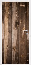 Deursticker Plank - Patronen - Vintage - Hout - 85x215 cm - Deurposter