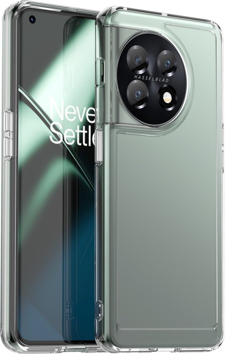 Lunso - Geschikt voor OnePlus 11 - TPU Backcover hoes - Transparant