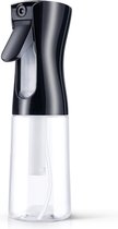 Spray Fles Haar, Water Verstuiver Water Flessen Kappers Spray Flessen Spray Fles, Salon Water Sproeier Kappers Haar Tool (200ml, Zwart)