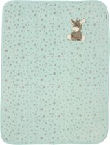 SHOP YOLO- Baby deken-Baby ezel deken- polyester 100%- 75 x 100 cm -turkoois