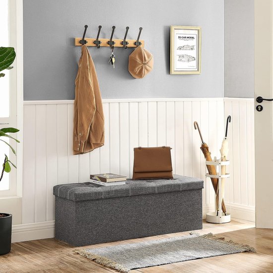 Style home Zitbank, kruk met opbergruimte, opvouwbare zitkist