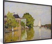 Cadre photo avec affiche - Maisons à l'Achterzaan - Peinture de Claude Monet - 30x20 cm - Cadre pour affiche